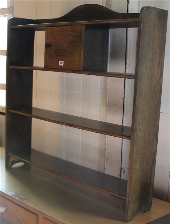 Oak wall shelf